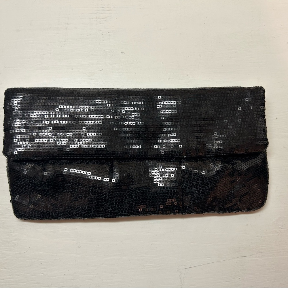 Style & Co Black Evening Strap Clutch Bag 9"x5"